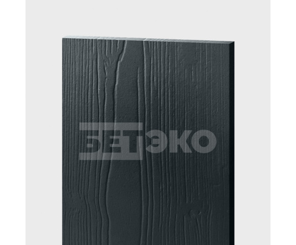 Фиброцементный сайдинг БЕТЭКО Вудстоун Клик шип-паз под кляймер Антрацитовый-серый 7016