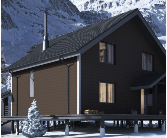 Фиброцементный сайдинг Фибростар Wood КС 48 Жженая Земля