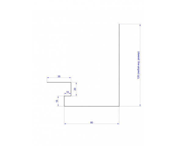 Околооконная планка-наличник Фибростар PE 120мм