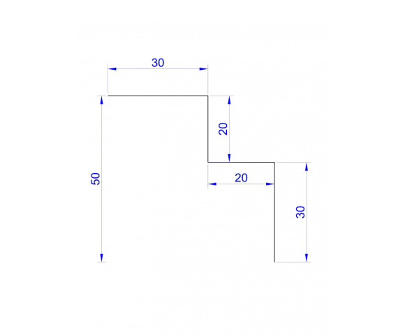 Внутренний угол Фибростар Wood алюминий