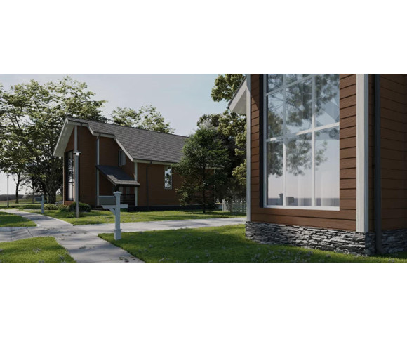 Фиброцементный сайдинг Фибростар Click КР 25 Гончарная Глина