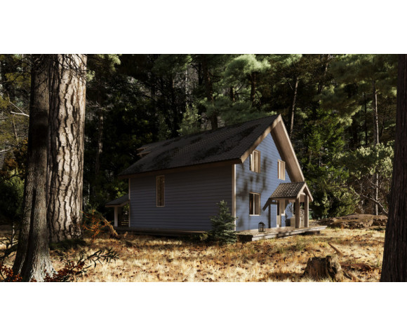 Фиброцементный сайдинг Фибростар Wood КС 64 Синяя Ночь