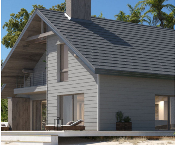 Фиброцементный сайдинг Фибростар Click КР 16 Серый Минерал