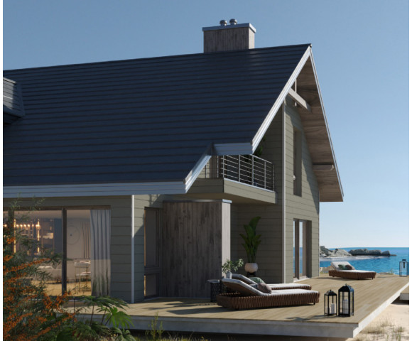 Фиброцементный сайдинг Фибростар Click КР 45 Полевой Валун