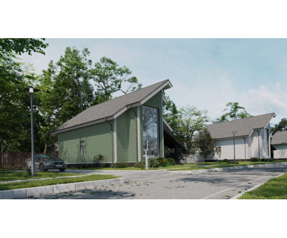 Фиброцементный сайдинг Фибростар Wood КС 34 Оливковый Нежный