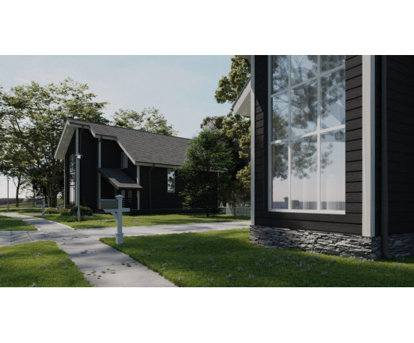 Фиброцементный сайдинг Фибростар Wood КС 85 Глубокий черный