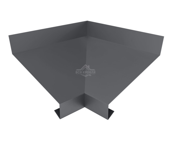 Отлив оконный угловой внутренний 100 MAT RAL 7024