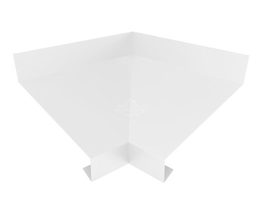 Отлив оконный угловой внутренний 150 Полиэстер RAL 9003