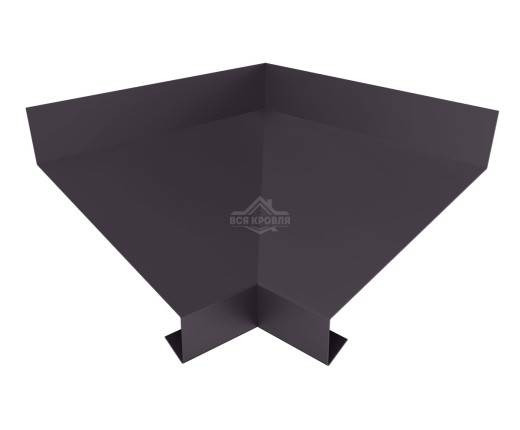 Отлив оконный угловой внутренний 130 MAT RAL 8019