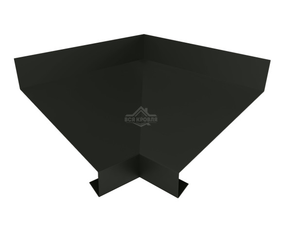 Отлив оконный угловой внутренний 130 MAT RAL 9005