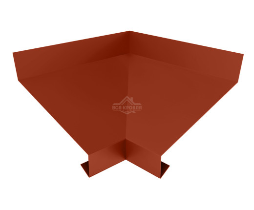 Отлив оконный угловой внутренний 170 Полиэстер RAL 8004