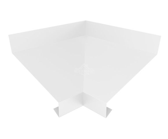 Отлив оконный угловой внутренний 50 Полиэстер RAL 9003