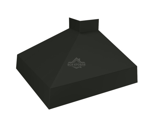 Отлив оконный угловой внешний 50 MAT RAL 9005