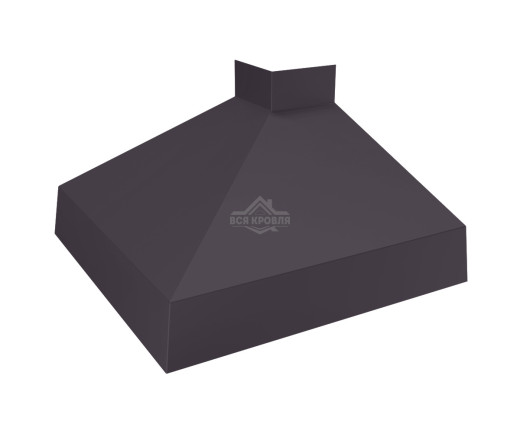 Отлив оконный угловой внешний 50 MAT RAL 8019