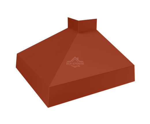 Отлив оконный угловой внешний 70 MAT RAL 8004