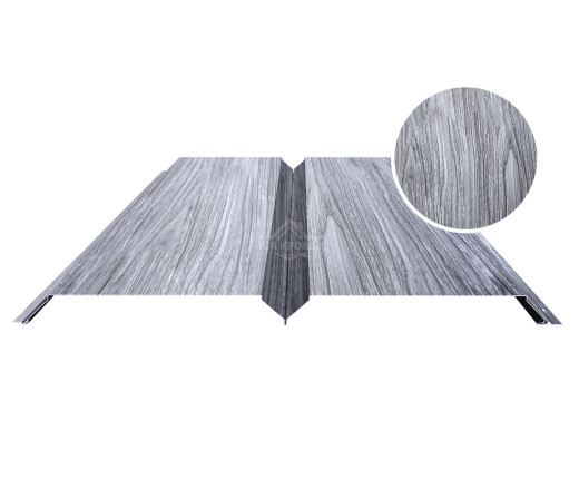 Софит металлический Гладкий 0.5 Printech Дымчатый дуб