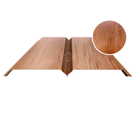 Софит металлический Гладкий 0.5 Printech Светлое дерево