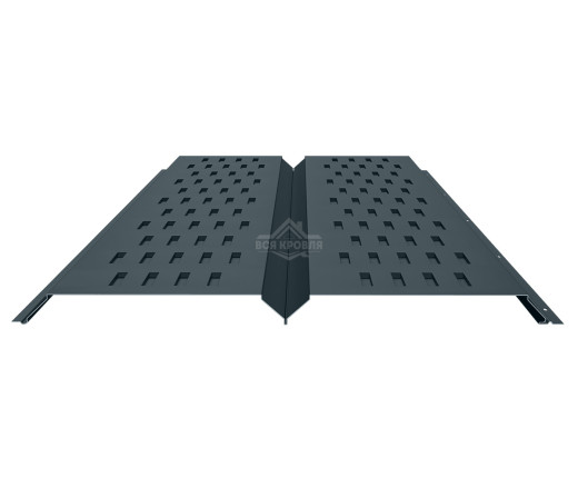 Софит металлический с перфорацией 0.5 Полиэстер RAL 7016