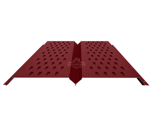 Софит металлический с перфорацией 0.5 MAT RAL 3005