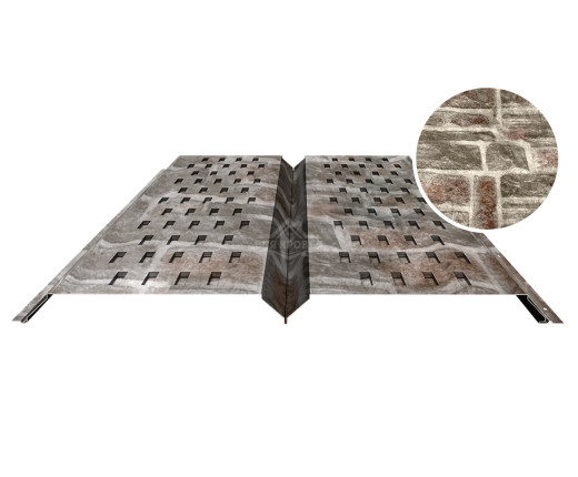 Софит металлический с перфорацией 0.5 Printech Камень песчаник