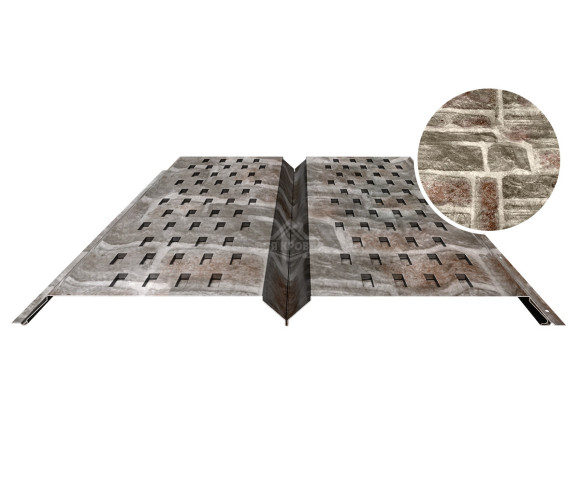 Софит металлический с перфорацией 0.5 Printech Камень песчаник