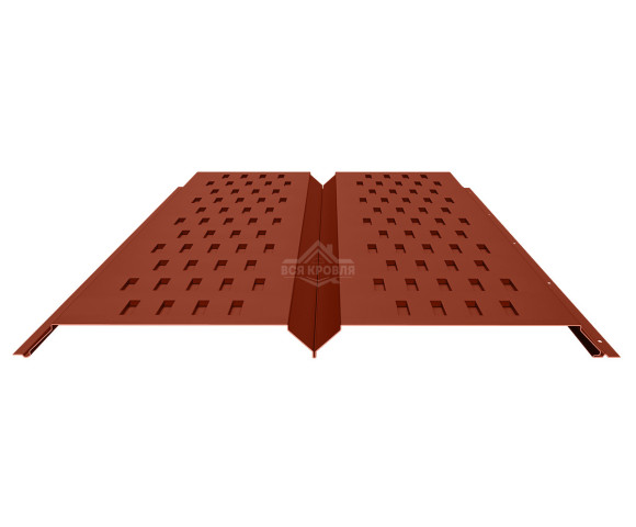 Софит металлический с перфорацией 0.5 Полиэстер RAL 3009