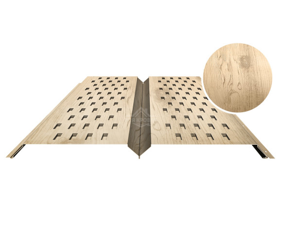 Софит металлический с перфорацией 0.5 Printech Орех