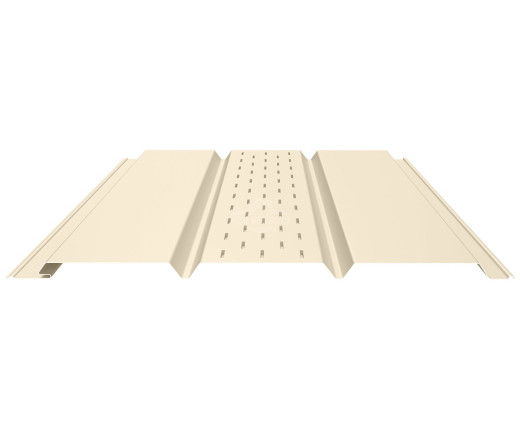 Софит PROFI с центральной перфорацией 0.5 Полиэстер RAL 1015