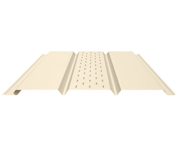 Софит PROFI с центральной перфорацией 0.5 Полиэстер RAL 1015