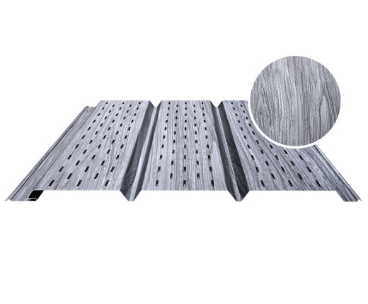 Софит PROFI полностью перфорированный 0.5 Printech Дымчатый дуб