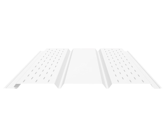 Софит PROFI с двойной перфорацией (боковой) 0.5 Полиэстер RAL 9003