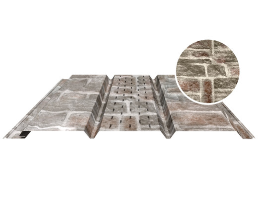 Софит PROFI с центральной перфорацией 0.5 Printech Камень песчаник