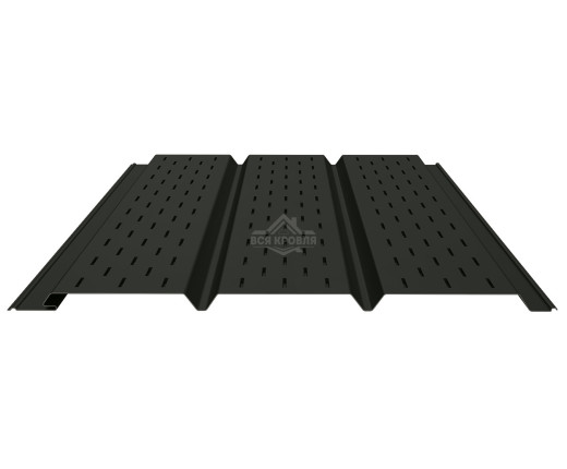 Софит PROFI полностью перфорированный 0.5 MAT двусторонний RAL 9005