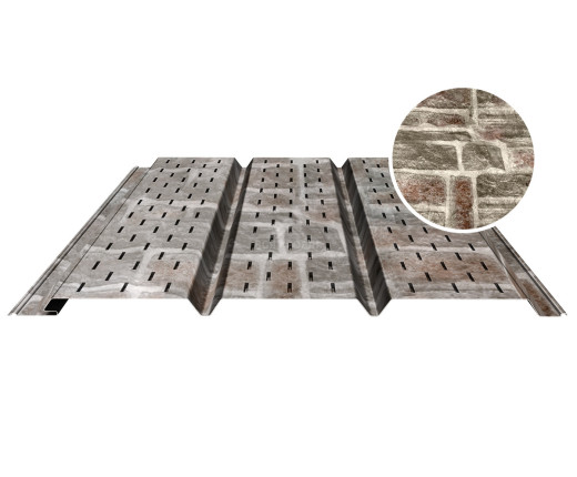 Софит PROFI полностью перфорированный 0.5 Printech Камень песчаник