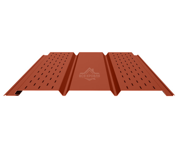 Софит PROFI с двойной перфорацией (боковой) 0.5 Полиэстер RAL 8004