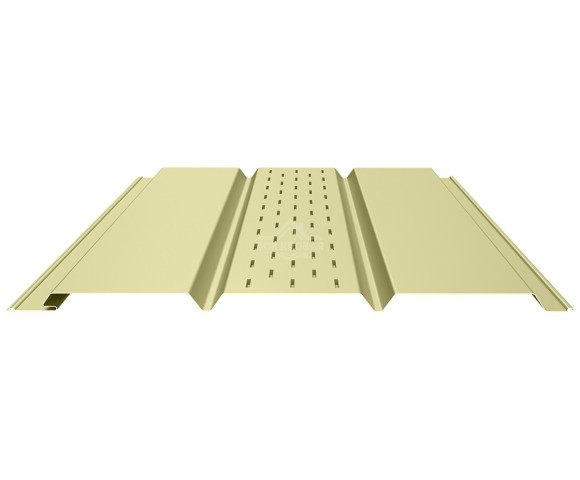 Софит PROFI с центральной перфорацией 0.5 Полиэстер RAL 1014