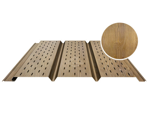 Софит PROFI полностью перфорированный 0.5 Printech Каштан