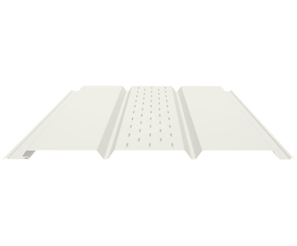 Софит PROFI с центральной перфорацией 0.5 Полиэстер RAL 9002