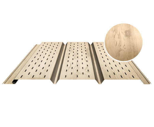 Софит PROFI полностью перфорированный 0.5 Printech Орех