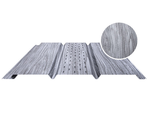 Софит PROFI с центральной перфорацией 0.5 Printech Дымчатый дуб