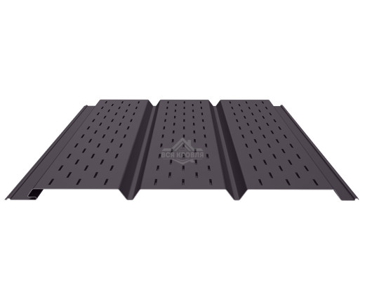 Софит PROFI полностью перфорированный 0.5 MAT RAL 8019