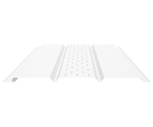 Софит PROFI с центральной перфорацией 0.5 Полиэстер RAL 9003