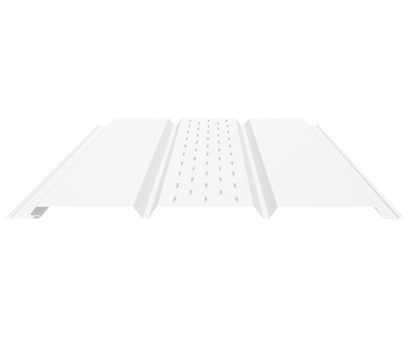 Софит PROFI с центральной перфорацией 0.5 Полиэстер RAL 9003