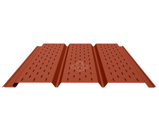 Софит PROFI полностью перфорированный 0.5 MAT RAL 8004