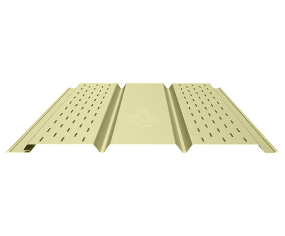 Софит PROFI с двойной перфорацией (боковой) 0.5 Полиэстер RAL 1014