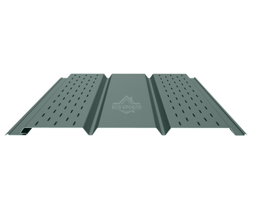 Софит PROFI с двойной перфорацией (боковой) 0.5 Полиэстер RAL 7005