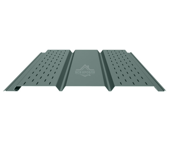 Софит PROFI с двойной перфорацией (боковой) 0.5 Полиэстер RAL 7005