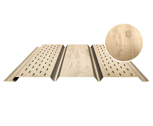 Софит PROFI с двойной перфорацией (боковой) 0.5 Printech Орех