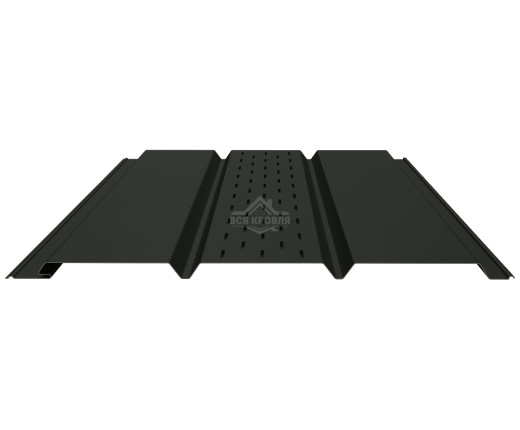 Софит PROFI с центральной перфорацией 0.5 MAT RAL 9005