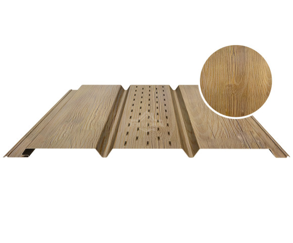 Софит PROFI с центральной перфорацией 0.5 Printech Каштан